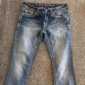 Like NEW Rock Revival “Anzelie” Easy Boot Jeans size 27